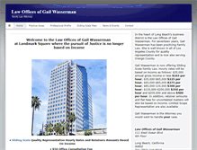 Tablet Screenshot of gailwassermanfamilylaw.com